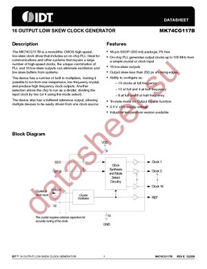 MK74CG117BF datasheet  